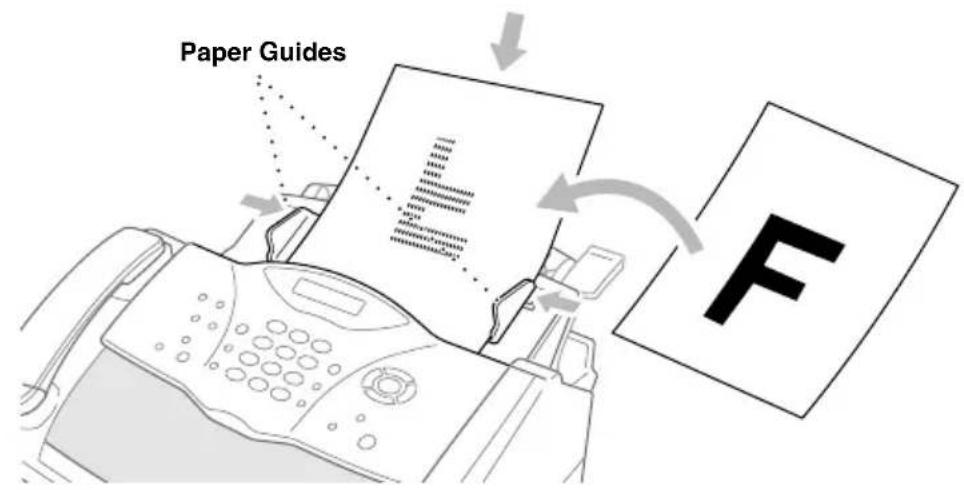 BROTHER FAX-2850 - Setting the Document - 1