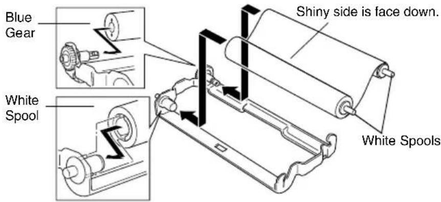 BROTHER FAX-817S - Changing the ribbon - 5