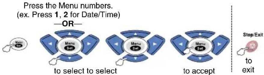 BROTHER FAX-817S - Navigation keys - 4