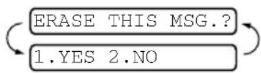 BROTHER FAX-817S - To erase voice messages individually - 1