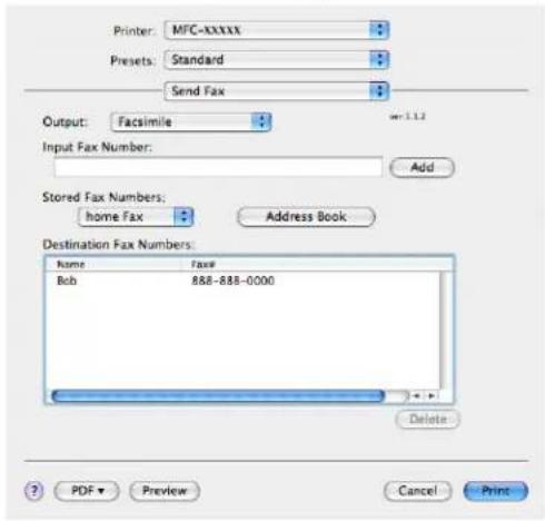 BROTHER MFC-7840WR - Drag a Vcard from the Mac OS X Address Book application (For Mac OS X 10.2.x to 10.4.x) - 1