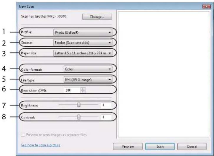 BROTHER MFC-7840WR - Scanning a document into the PC - 1