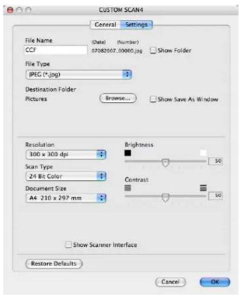 BROTHER MFC-7840WR - Settings tab - 1