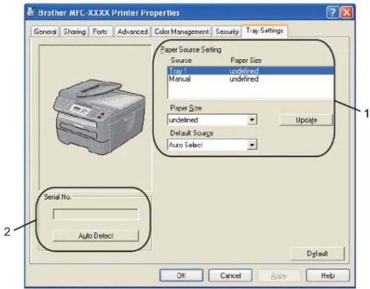 BROTHER MFC-7840WR - Tray Settings - 1