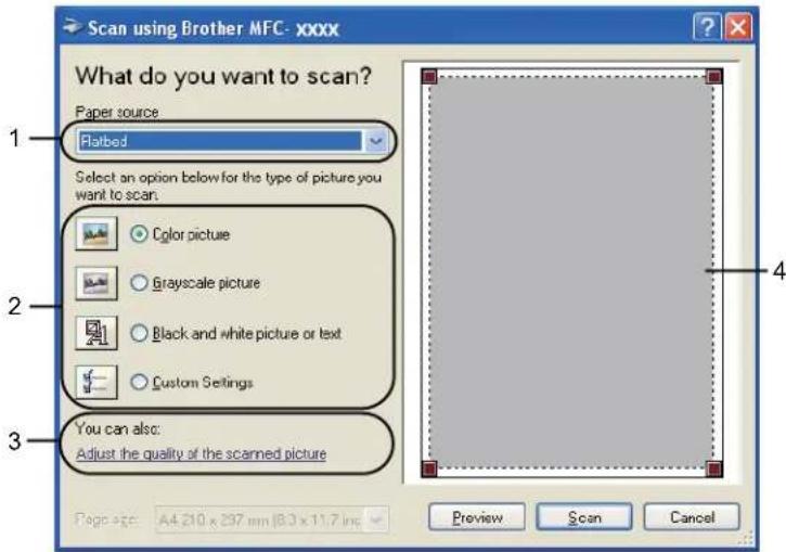 BROTHER MFC-7840WR - Pre-Scanning to crop a portion you want to scan using the scanner glass - 1
