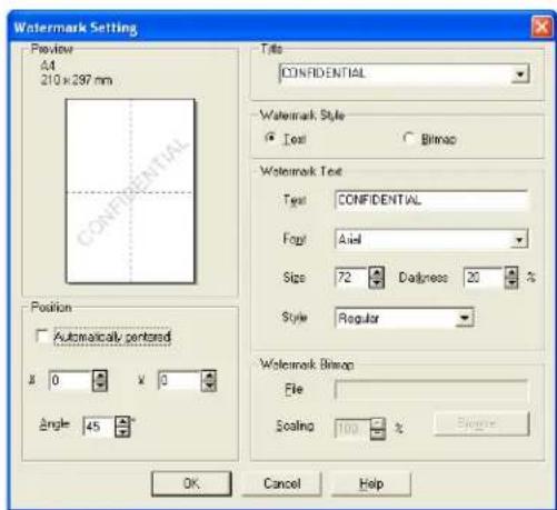 BROTHER MFC-7840WR - Watermark Setting - 1