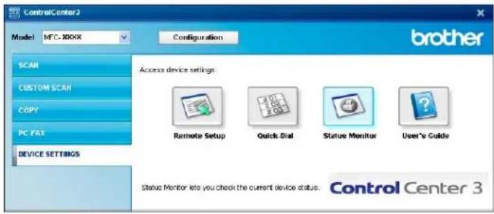 BROTHER MFC-7840WR - Status Monitor - 1