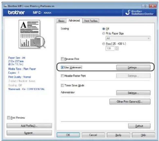 BROTHER MFC-1810R - Use Watermark - 1