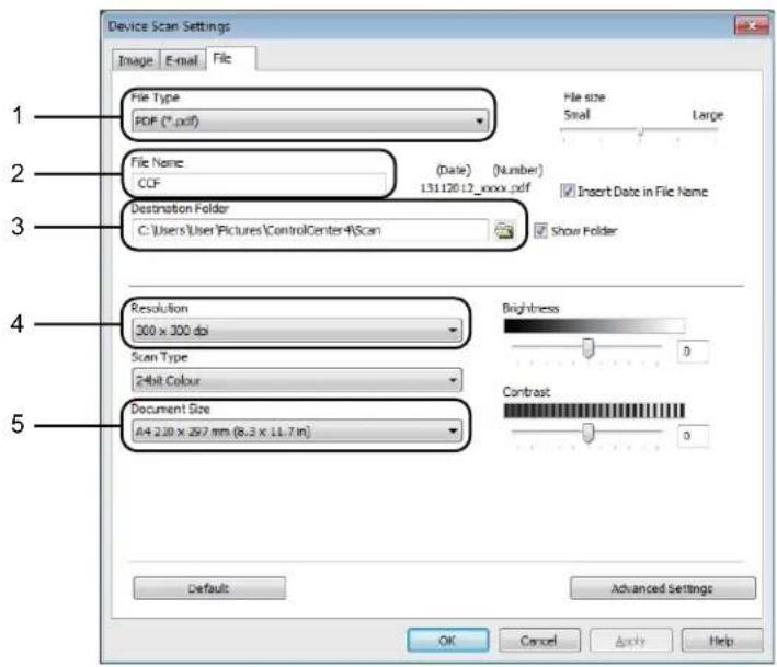 BROTHER MFC-1810R - Changing the Scan key settings for Scan to PC menu - 2