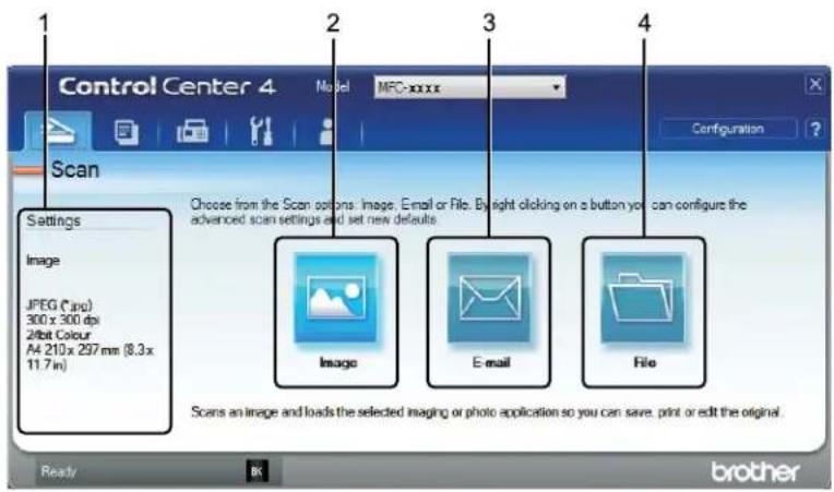 BROTHER MFC-1810R - Scan tab - 1