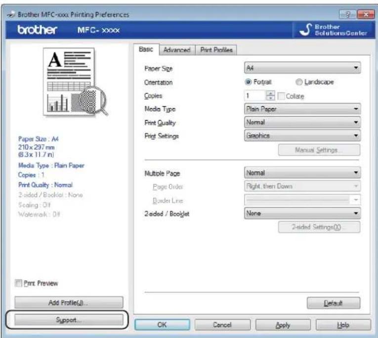 BROTHER MFC-1810R - Support - 1