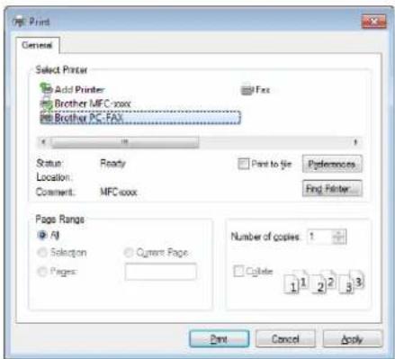 BROTHER MFC-1810R - Sending a file as a PC-FAX - 1