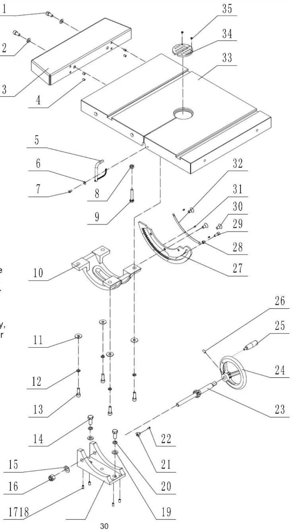 RIKON 10-342 - PARTS DIAGRAM - 1