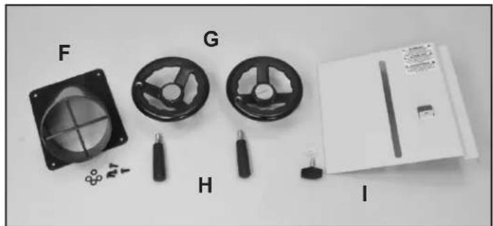 RIKON 10-342 - Parts for Assembly on Frame: - 1