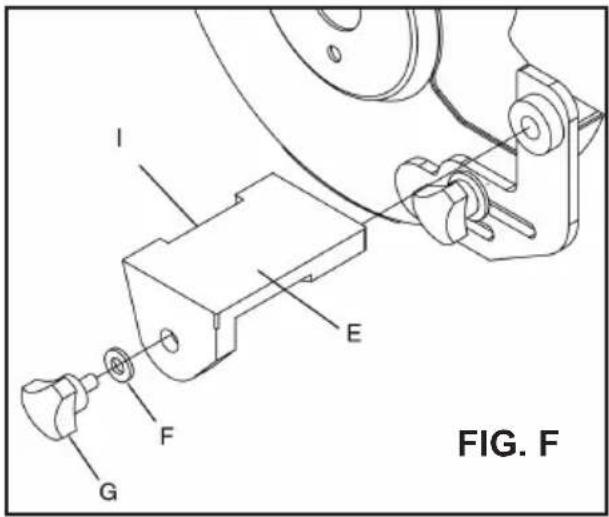 RIKON 80-800VS - TOOL RESTS (Figs. E and F) - 2
