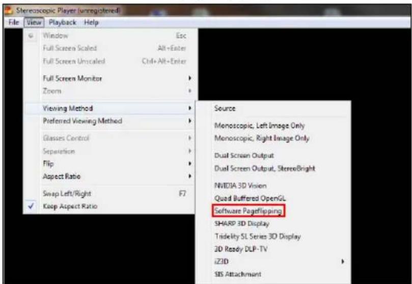ACER AS309 - Using the stereoscopic player - 1