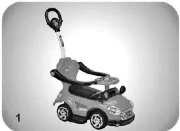 Chipolino Super car - - PARENT PUSH HANDLE - 1