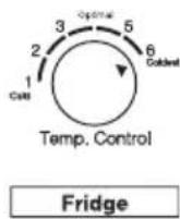 SAMSUNG RT27JARYESA - Adjusting the Fridge Temperature - 3