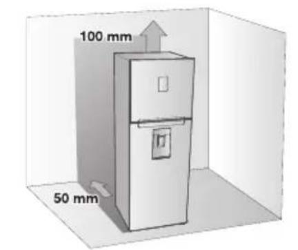 SAMSUNG RT27JARYESA - Selecting the best location for the refrigerator - 1
