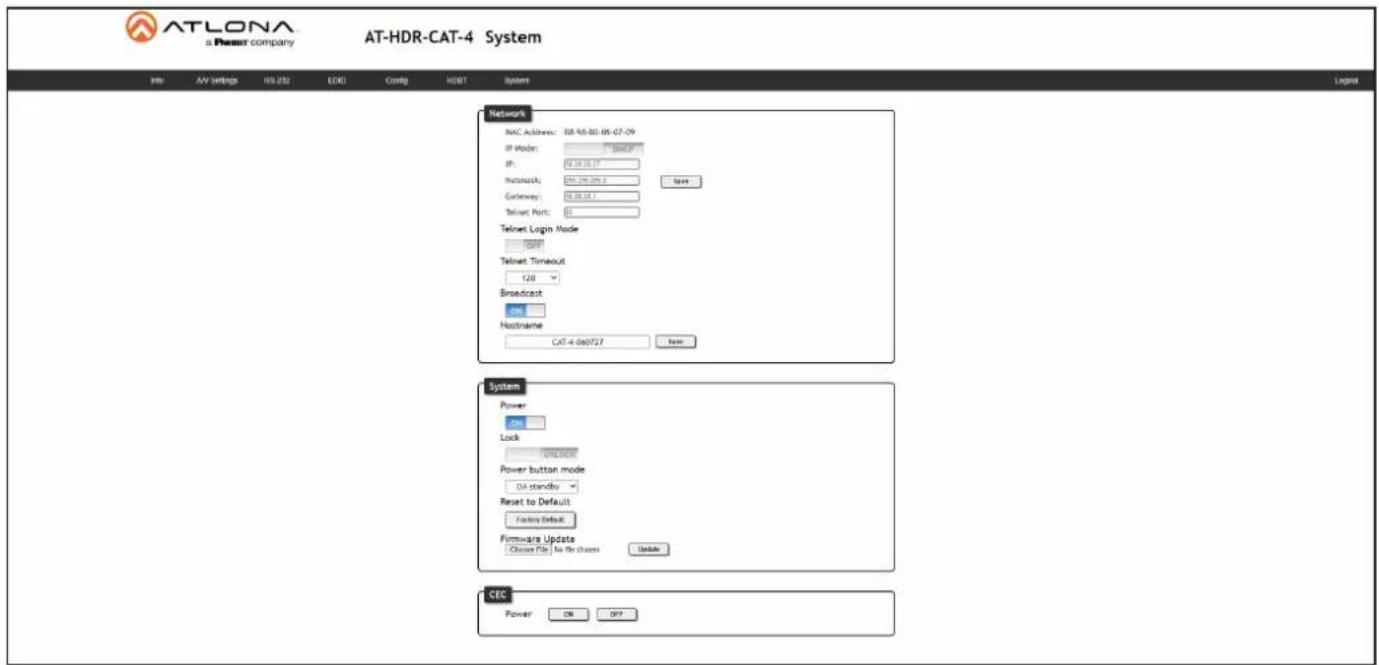 Atlona AT-HDR-CAT-8 - Configuration and Management Interfaces - 1