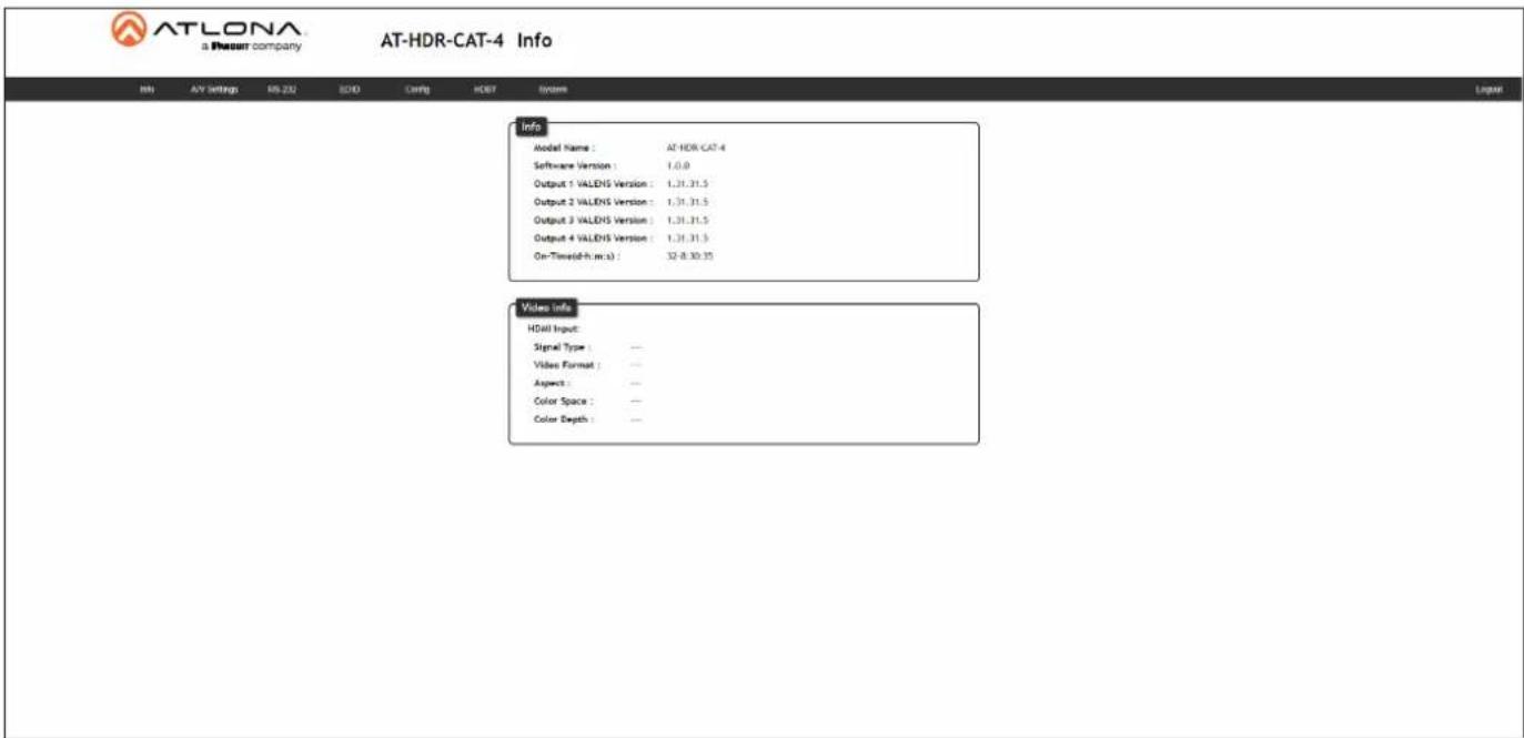 Atlona AT-HDR-CAT-8 - Configuration and Management Interfaces - 1