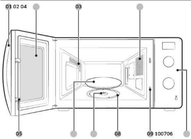 SAMSUNG MS23F312EEK - Oven features - 1