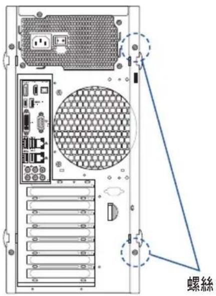 ASUS WS660T - 移除機殼側蓋板 - 2