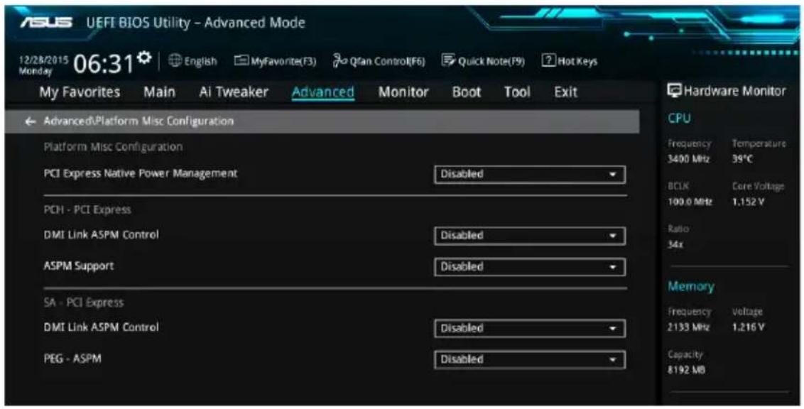 ASUS WS660T - 平台各項設定(Platform Misc Configuration) - 1