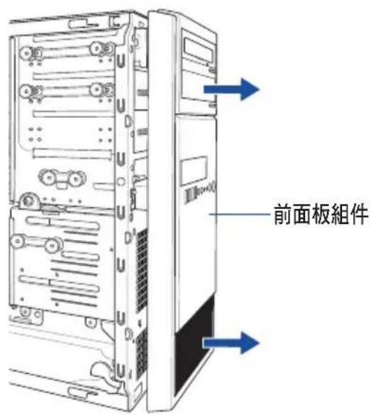 ASUS WS660T - 移除前面板組件 - 2