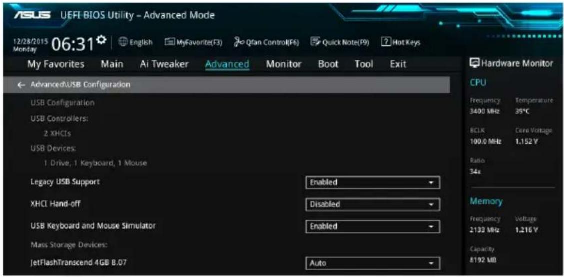 ASUS WS660T - USB 裝置設定(USB Configuration) - 1