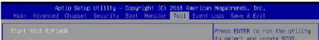 ASUS WS470T - Tool menu - 1