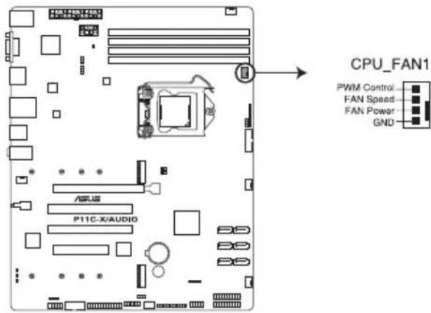 ASUS WS470T - Installing the CPU heatsink and fan assembly - 2