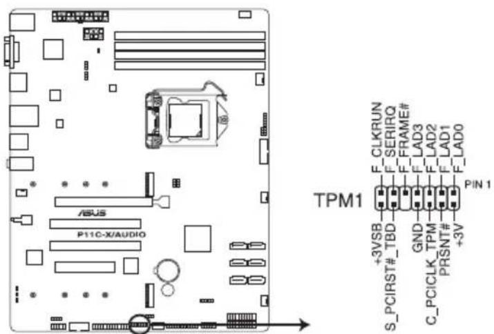 ASUS WS470T - Trusted Platform Module connector (14-1 pin TPM1) - 1