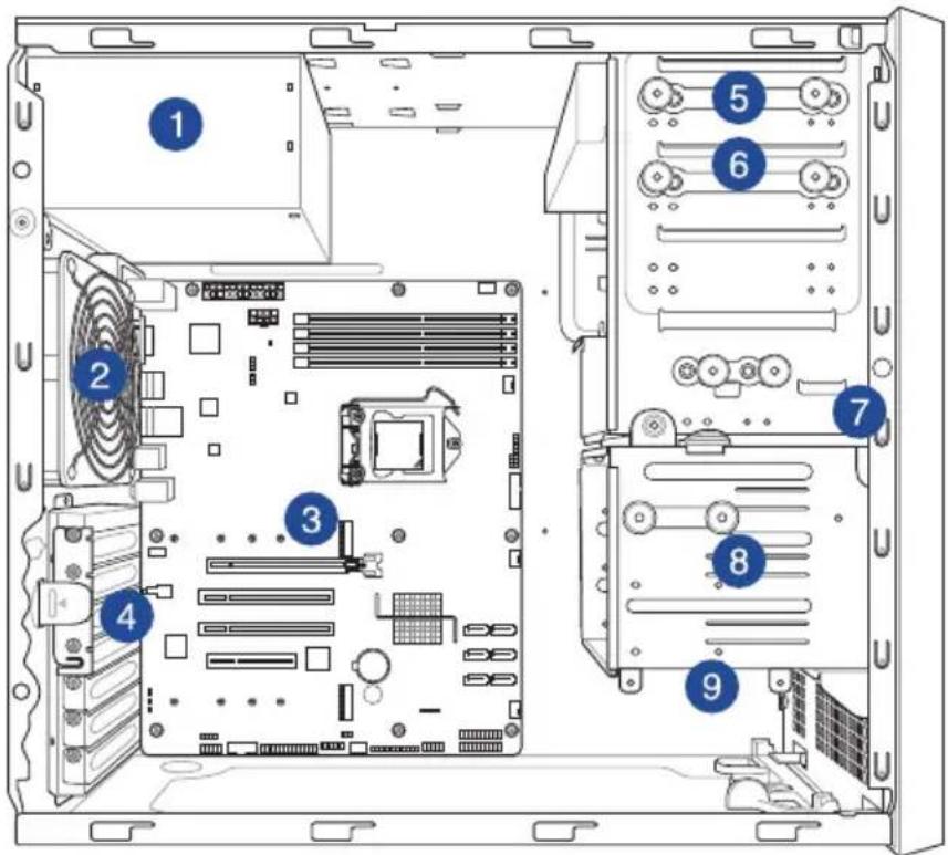 ASUS WS470T - Internal features - 1