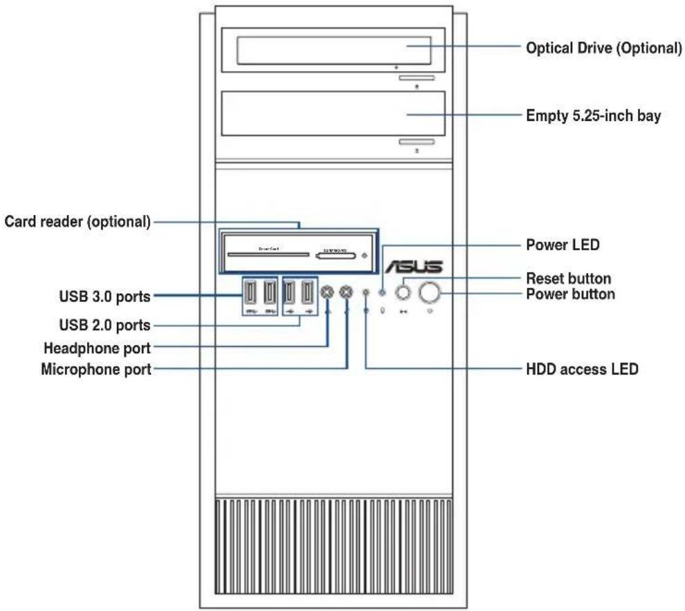 ASUS WS470T - Front panel features - 1