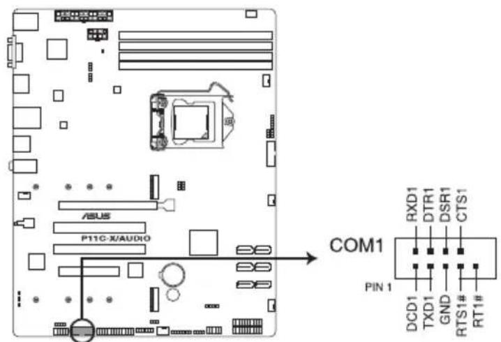 ASUS WS470T - Serial port connector (10-1 pin COM1) - 1