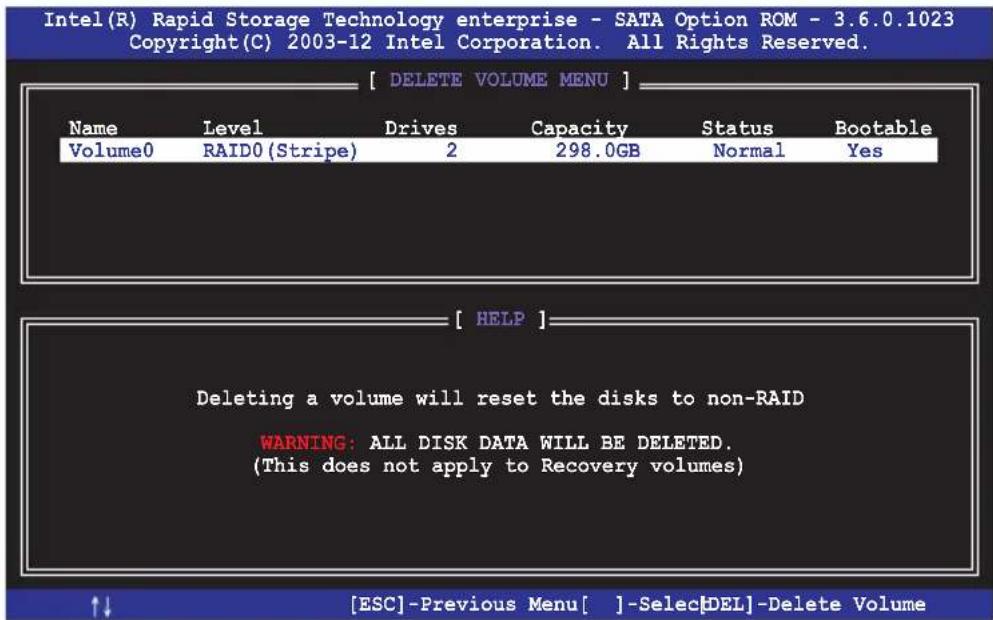 ASUS WS470T - Deleting a RAID set - 2