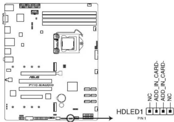 ASUS WS470T - Hard disk activity LED connector (4-pin HDLED1) - 1