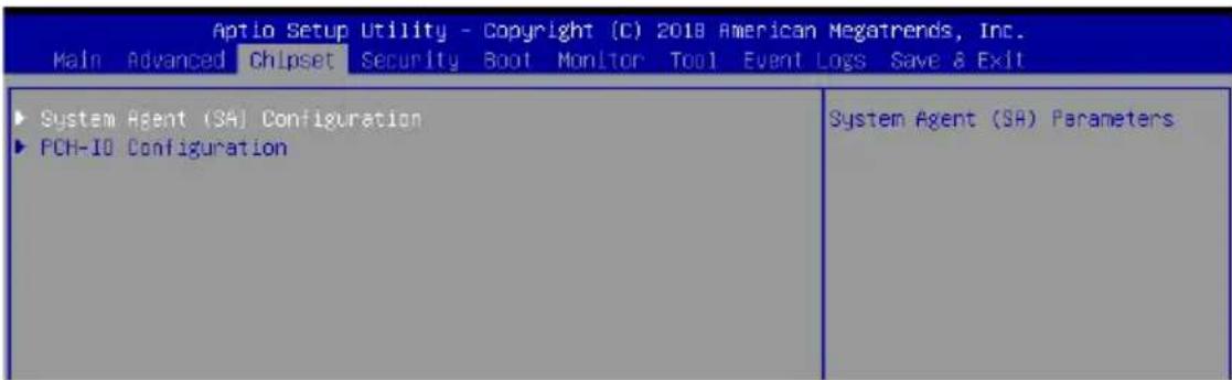 ASUS WS470T - Chipset menu - 1