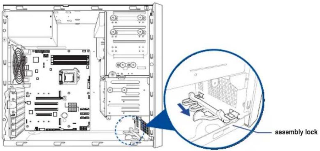 ASUS WS470T - Removing the front panel cover - 1