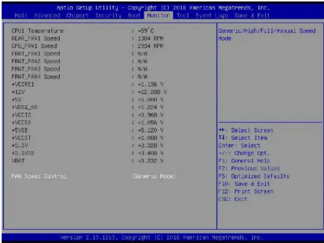 ASUS WS470T - Monitor menu - 1