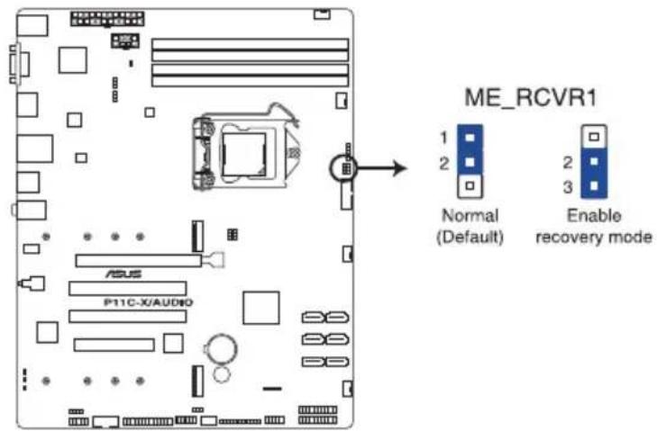 ASUS WS470T - ME firmware force recovery setting (3-pin ME\_RCVR1) - 1
