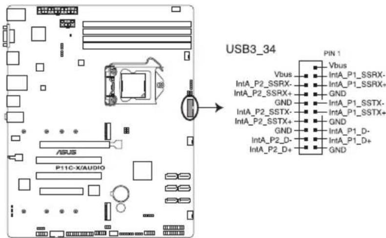 ASUS WS470T - USB 3.0 connector (20-1 pin USB3\_34) - 1