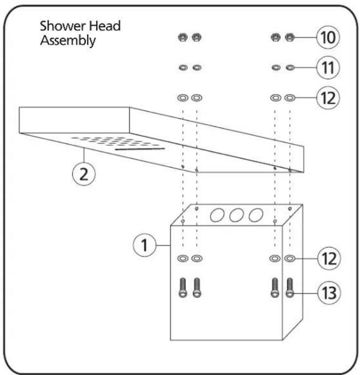 Pulse ShowerSpas 1035 - Shower Head Assembly - 2