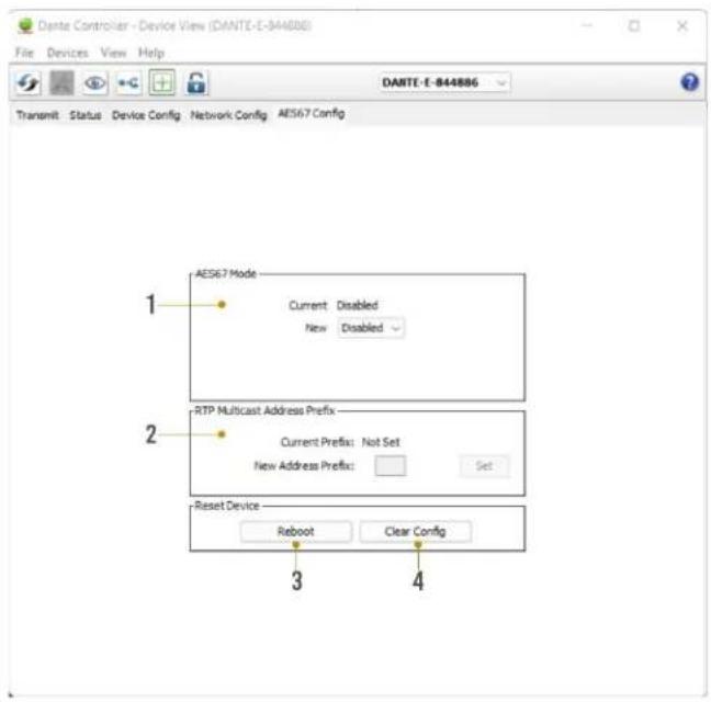 AVPro Edge AC-DANTE-D - AES67 AUDIO STREAM CONFIGURATION - 1
