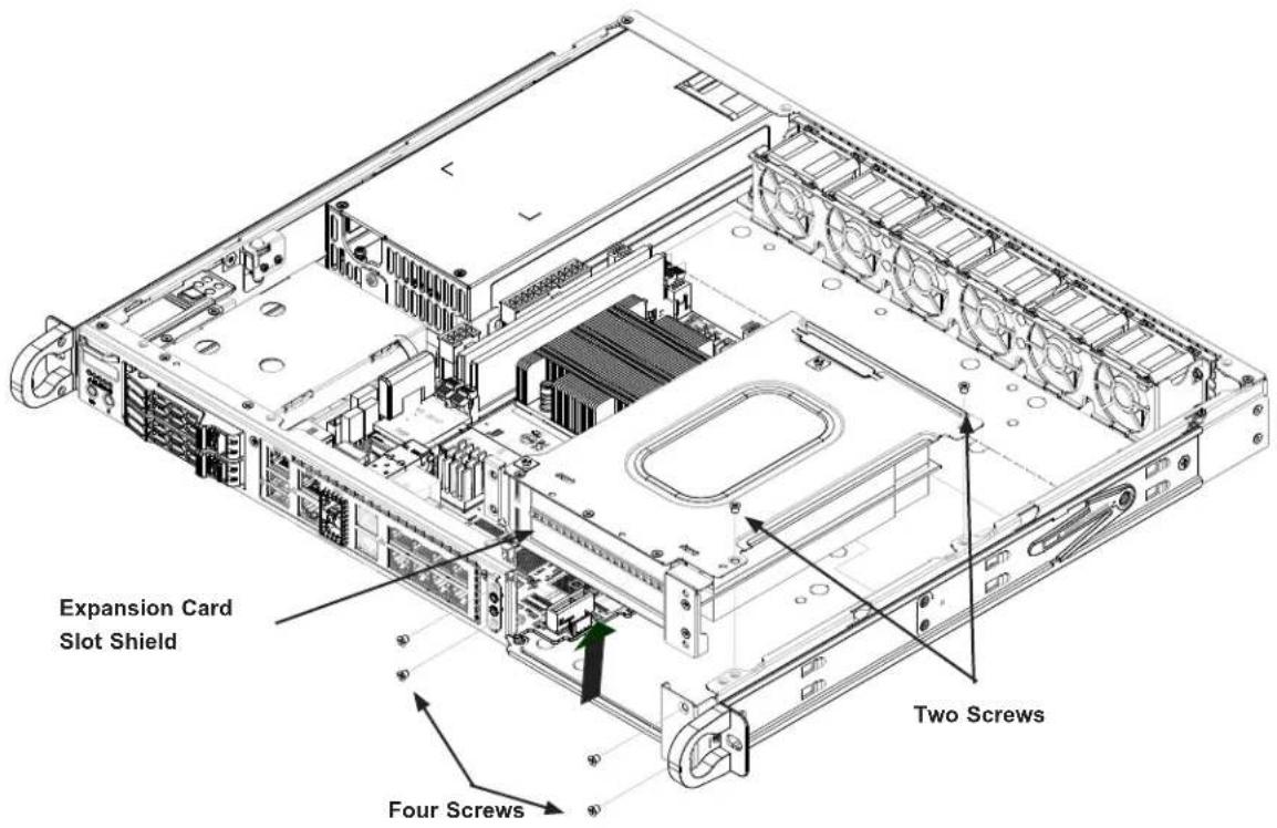 Supermicro SuperServer 1019D-FHN13TP - Installing PCI Expansion Cards - 2