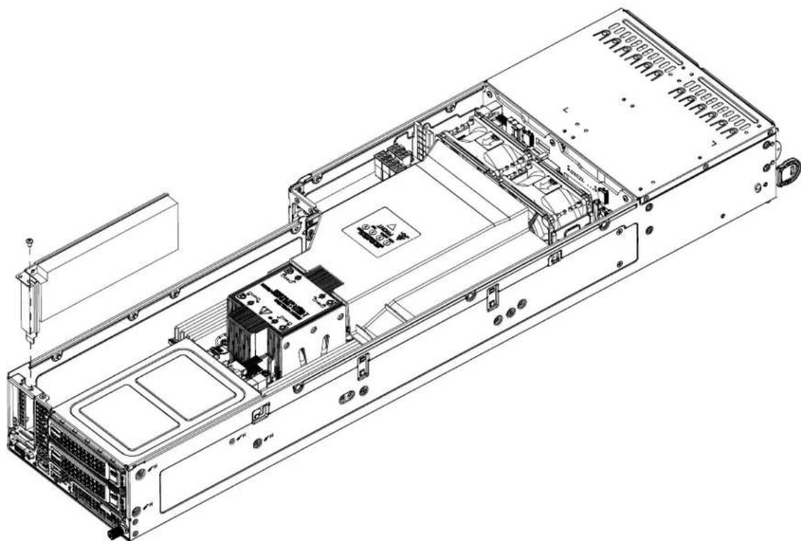 Supermicro A+ Server F2014S-RNTR - Assembling the PCIe Slot Bracket (2.5" drives) - 1