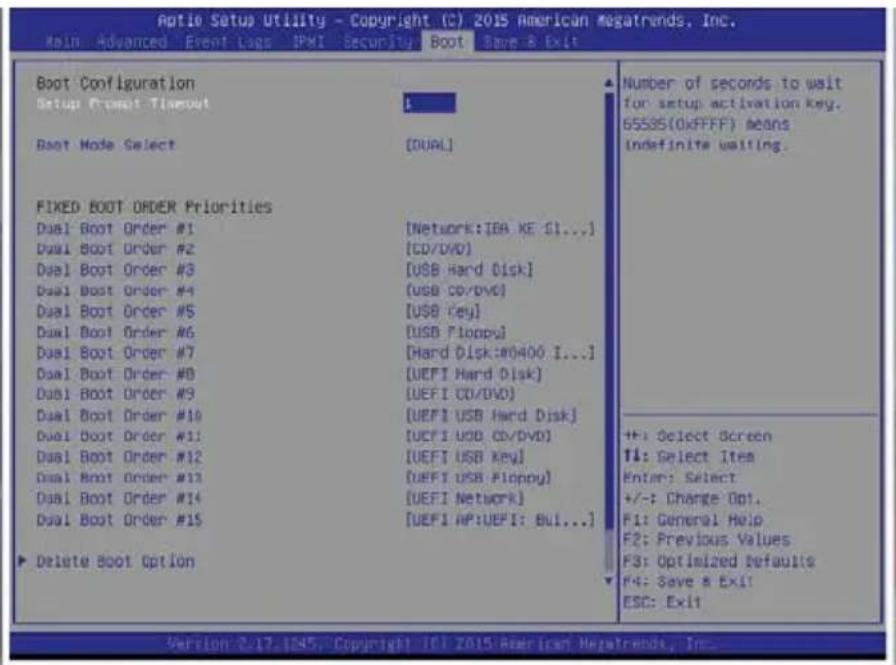 Supermicro SuperServer F648G2-FTPT+ - 7-7 Boot Settings - 1
