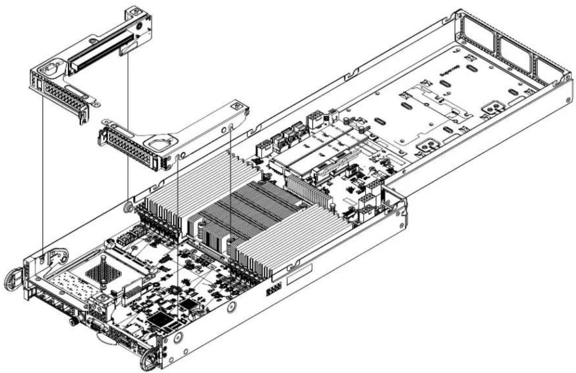 Supermicro A+ Server F1114S-FT - Assembling the PCIe Slot Bracket Assembly - 2