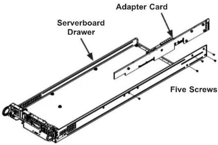 Supermicro SuperServer 6028TP-HTFR - 6-9 Adapter Card Replacement - 1
